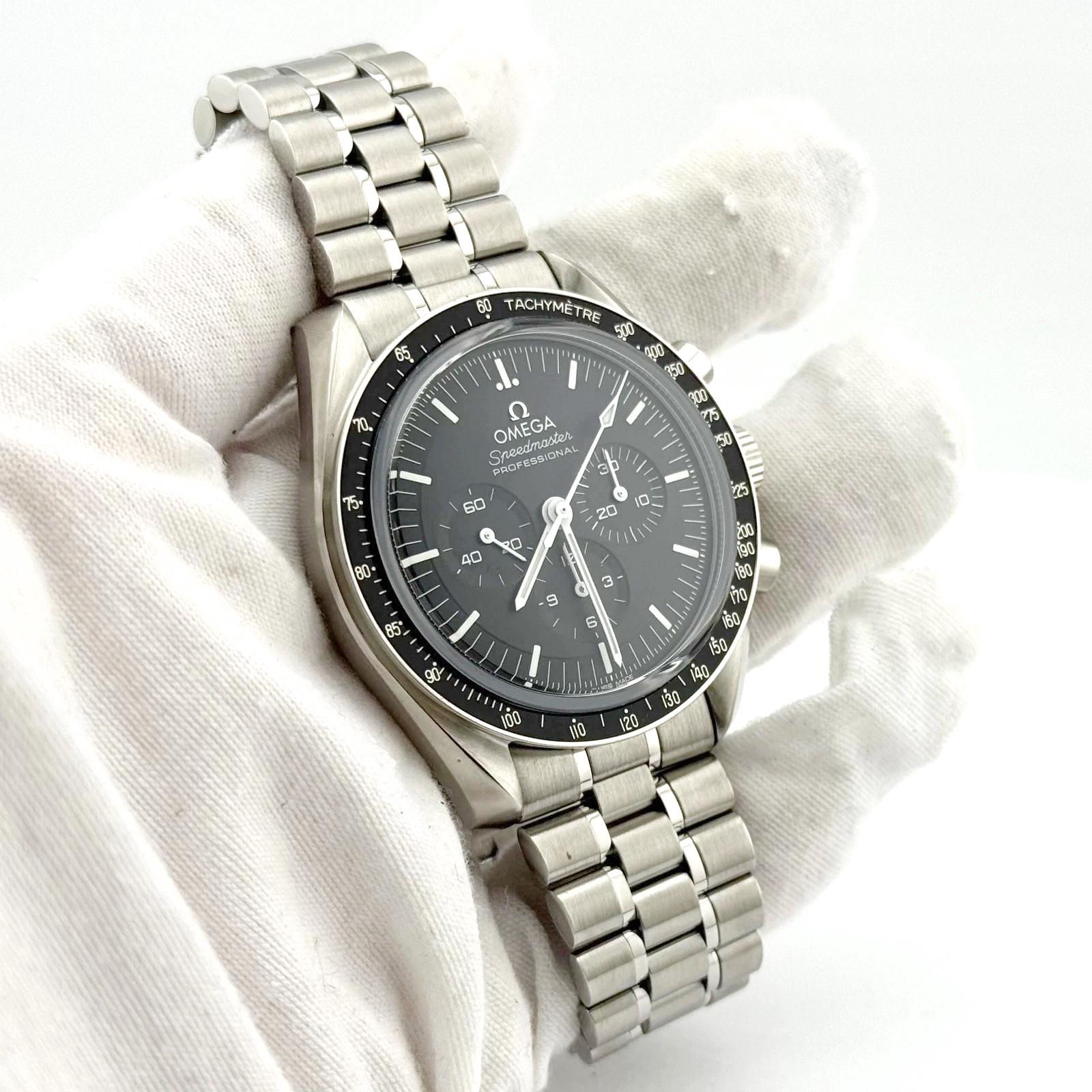 Omega Speedmaster Professional Moonwatch 310.32.42.50.01.002 42 Acier Boîte Papier en vente 5