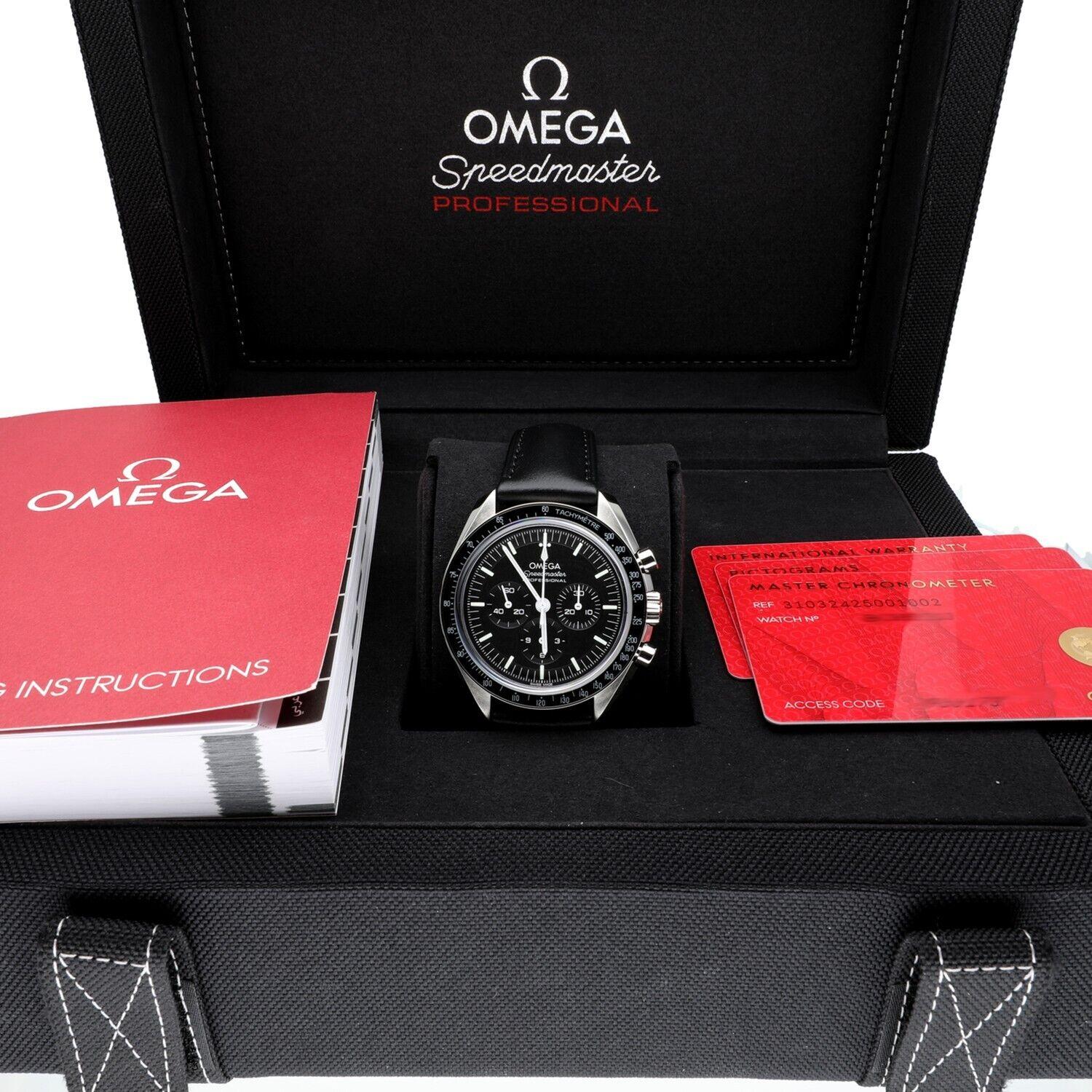 Omega Speedmaster Professional Moonwatch Chronographe Cadran noir 31032425001002 Pour hommes en vente