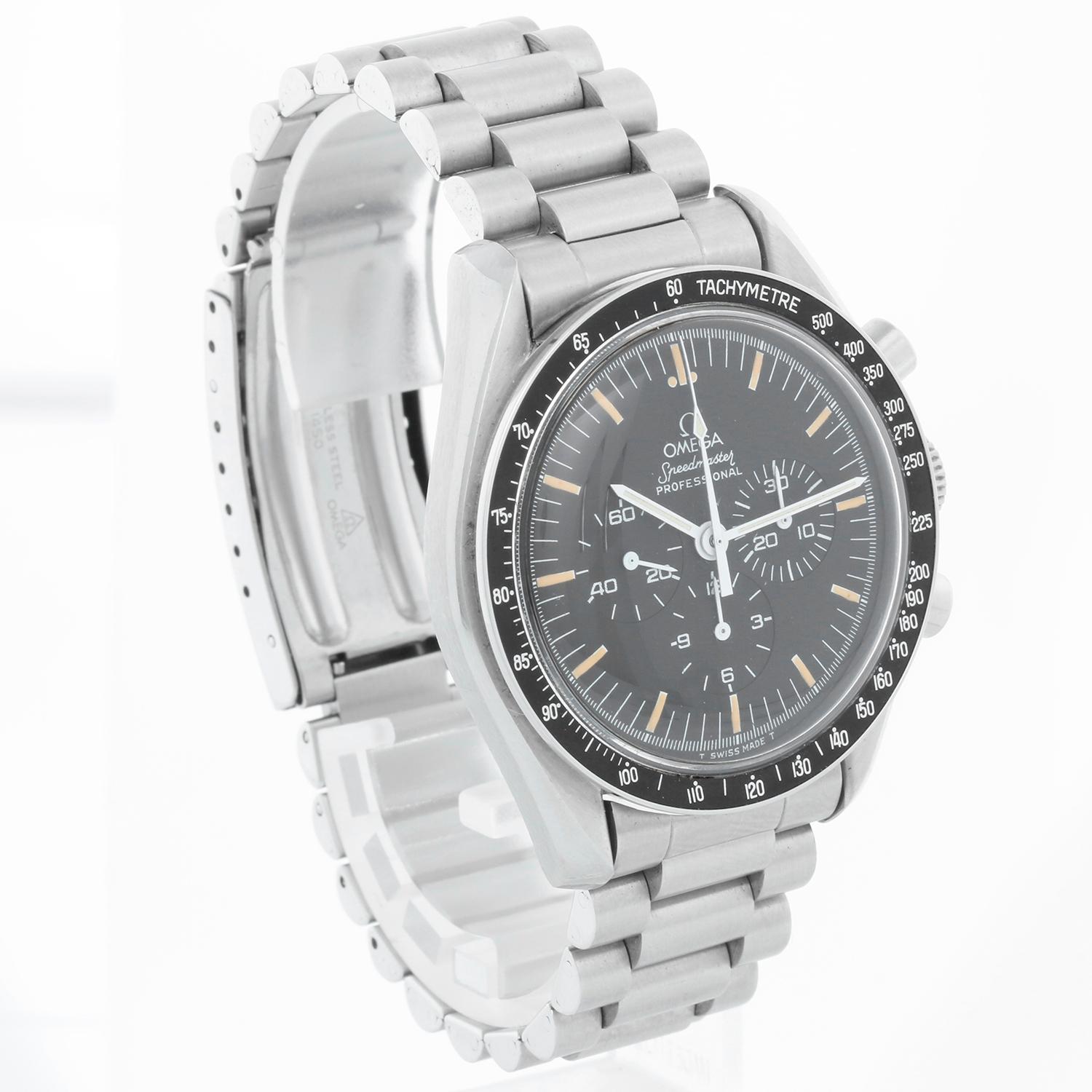 Omega Speedmaster Professional Moonwatch Stainless Steel Manual Wind Men's Watch In Excellent Condition In Dallas, TX