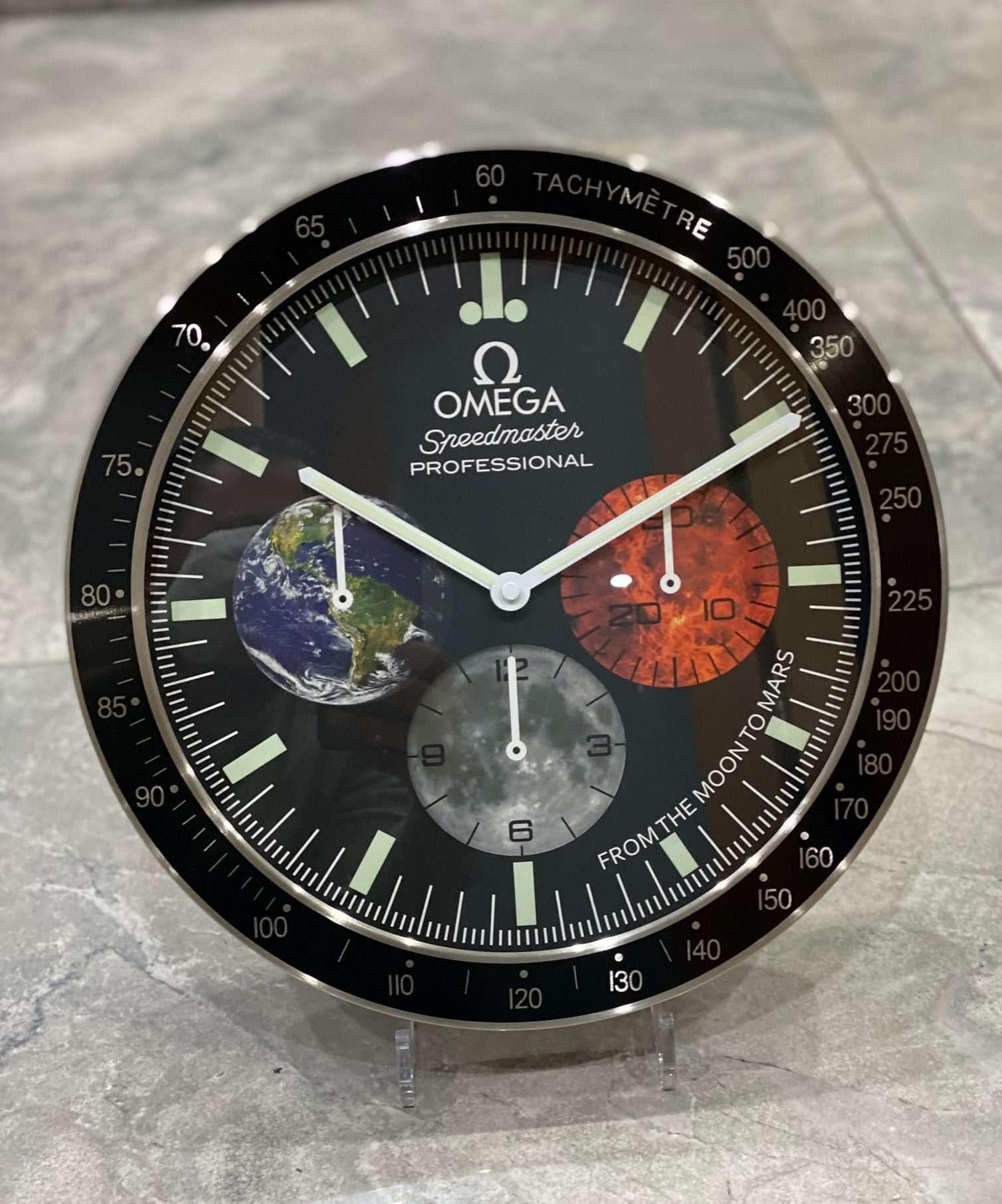 omega speedmaster clock