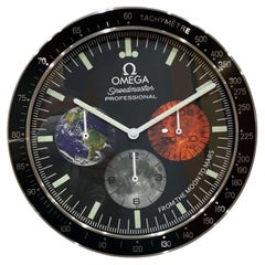 Vintage Omega Speedmaster Professional Officially Certified Wall Clock 