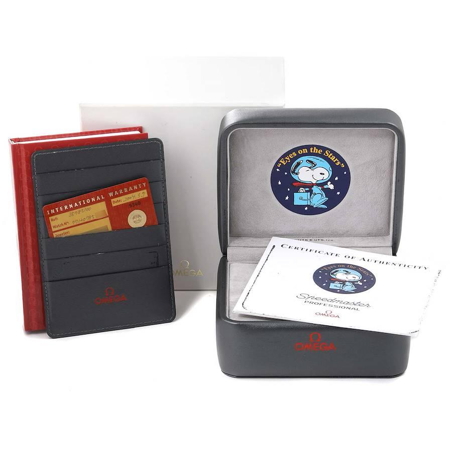 Omega Speedmaster Professional Snoopy Moon Watch 3578.51.00 Box Card For Sale 3