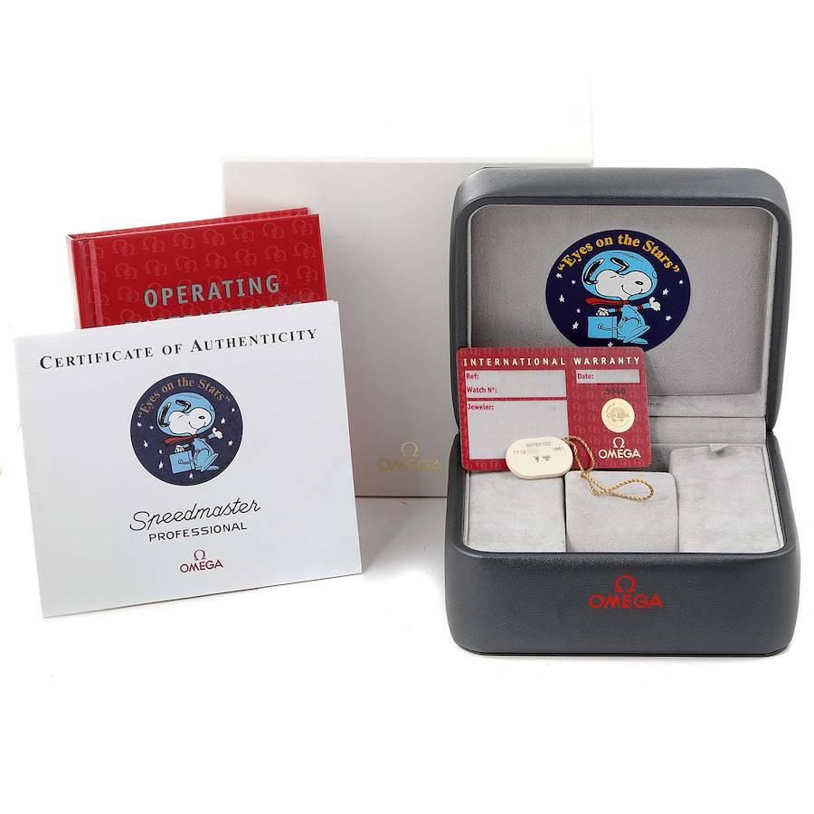 Omega Omega Speedmaster Professional Snoopy Moon Watch 3578.51.00 Box Card im Angebot 5