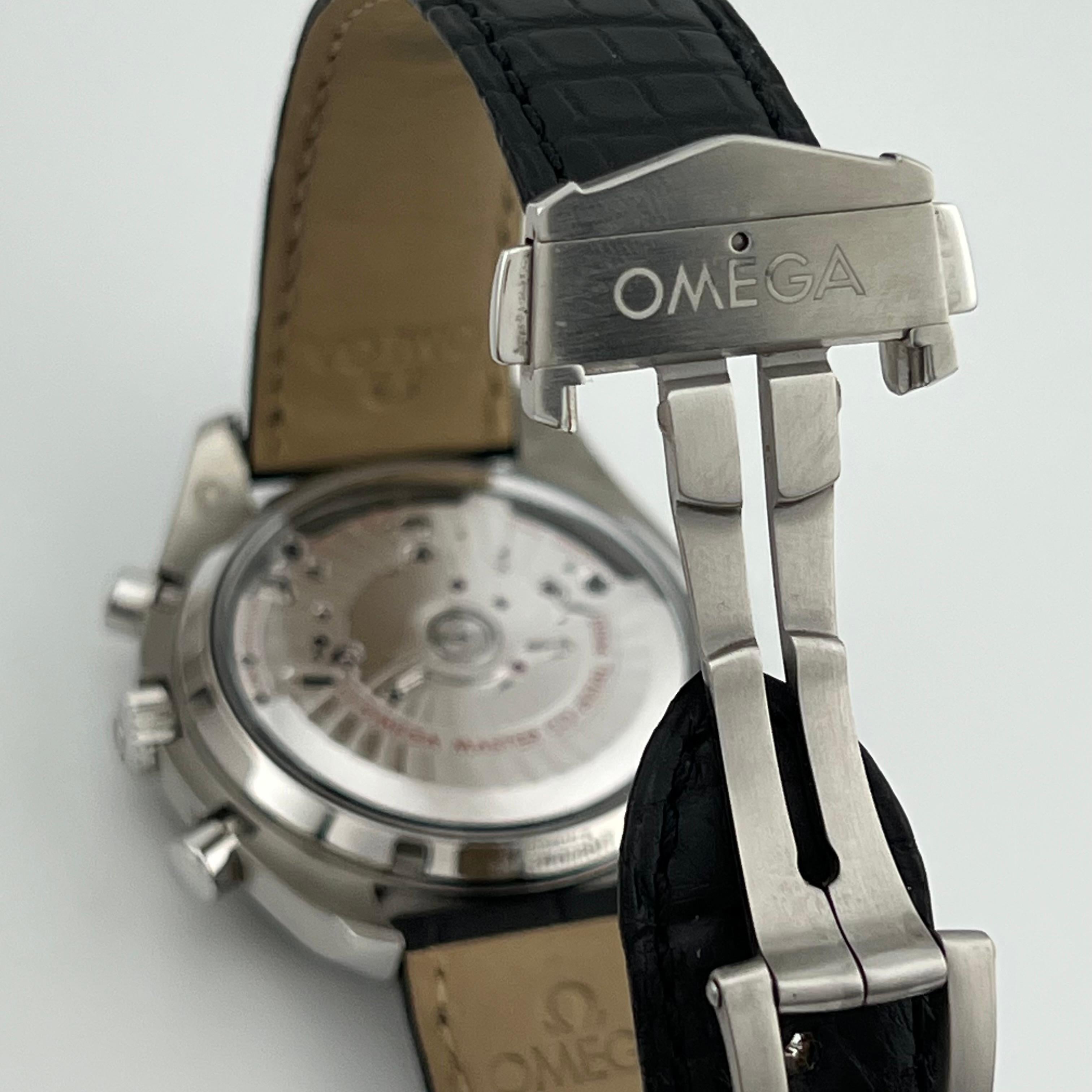 Omega Speedmaster Racing 329.33.44.51.01.001 44mm Schwarzes Zifferblatt Box Papiere im Angebot 8