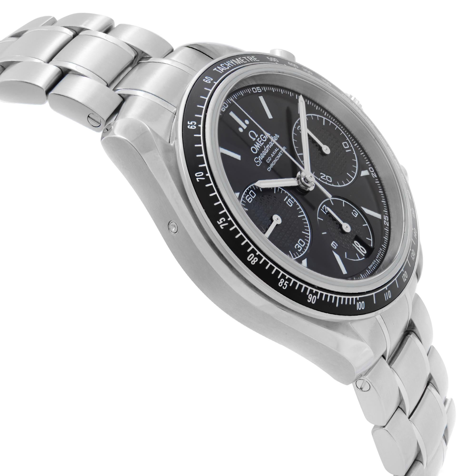Men's Omega Speedmaster Racing Steel Black Dial Mens Watch 326.30.40.50.01.001