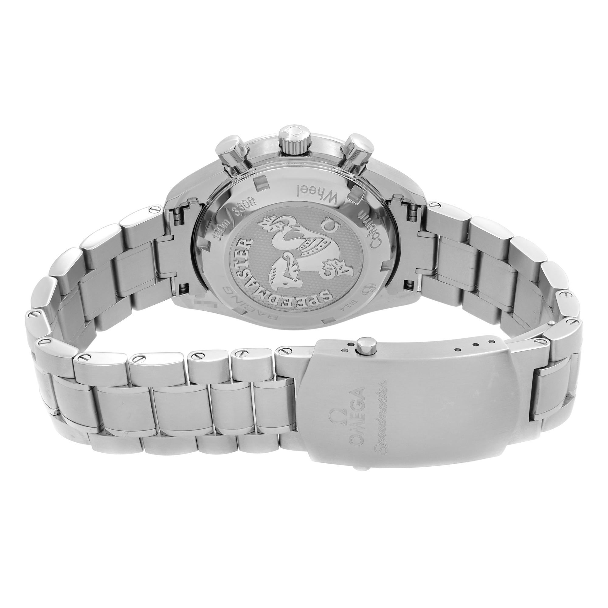 Omega Speedmaster Racing Steel Black Dial Mens Watch 326.30.40.50.01.001 1