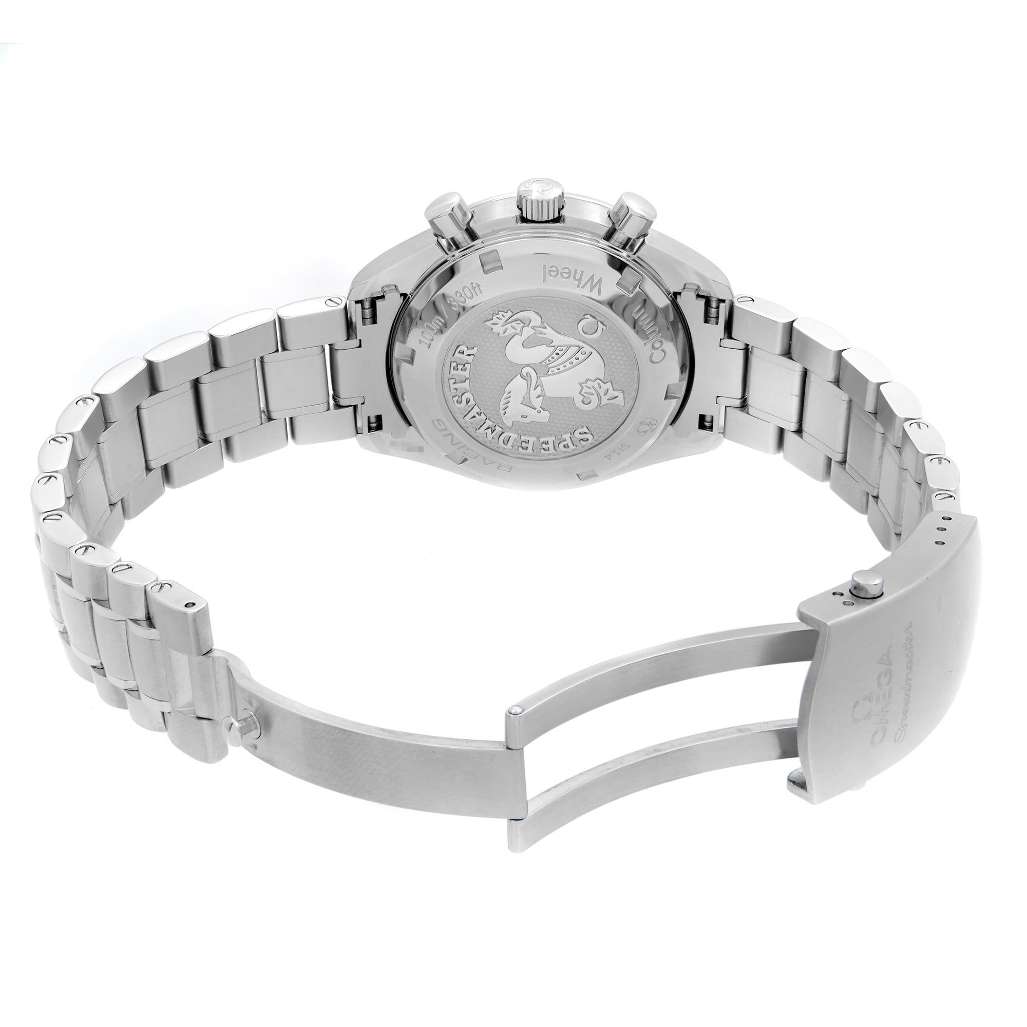 Omega Speedmaster Racing Steel Black Dial Mens Watch 326.30.40.50.01.001 2