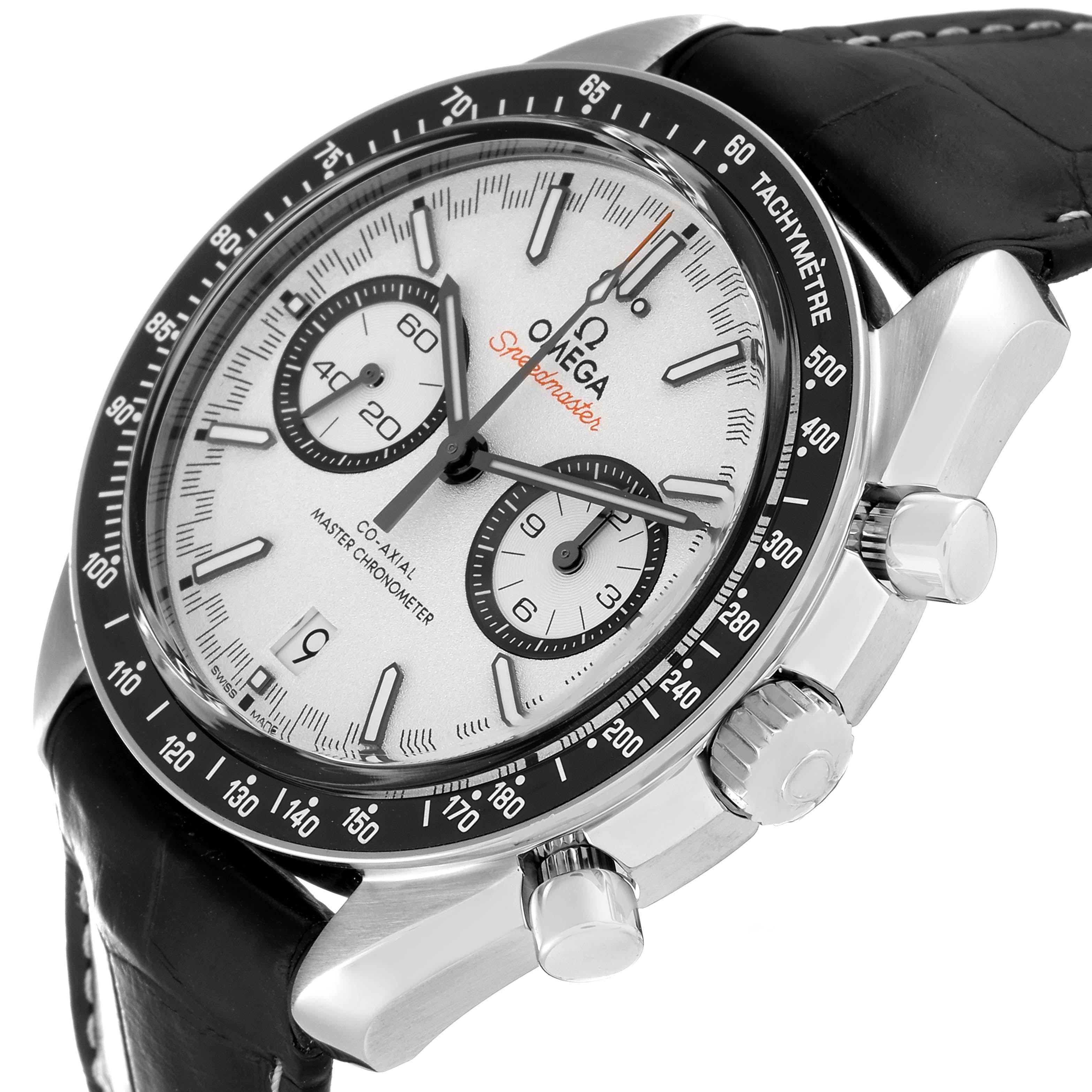 Omega Speedmaster Racing Anti-Magnetic Mens Watch 329.33.44.51.04.001 Box Card For Sale 1