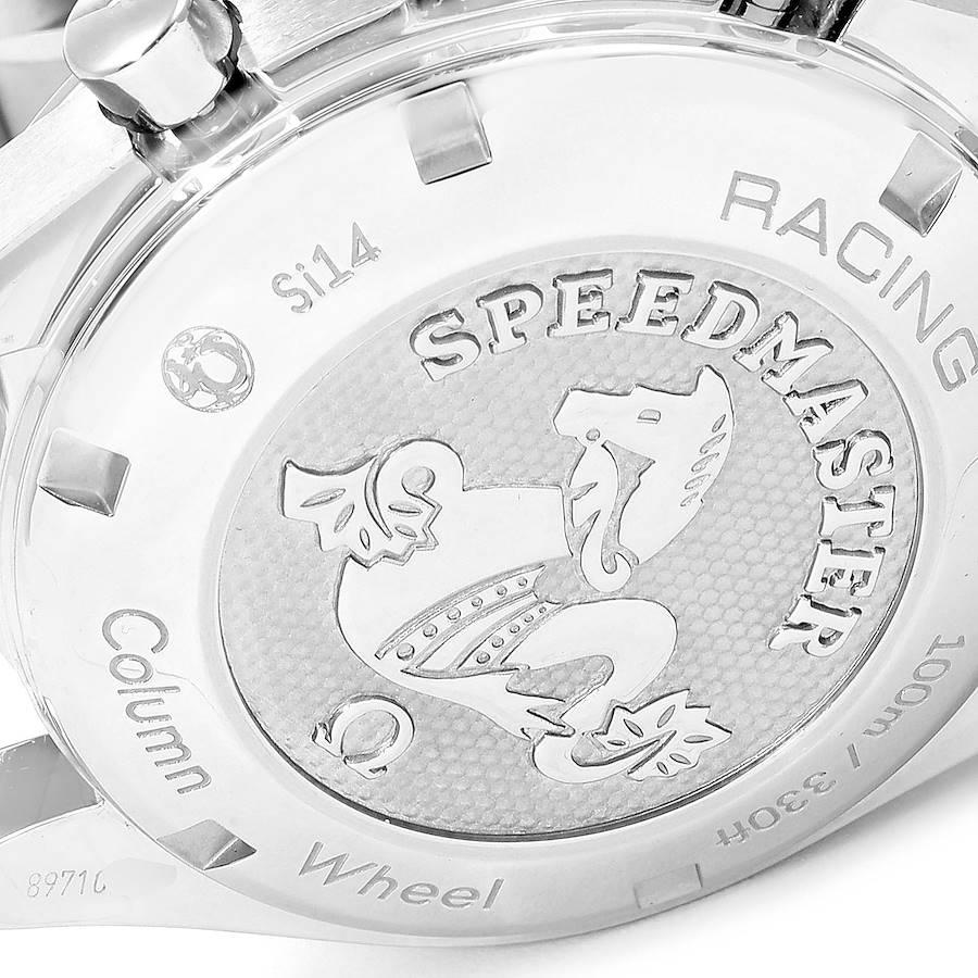 Omega Speedmaster Racing Black Dial Steel Watch 326.30.40.50.01.001 Card For Sale 2