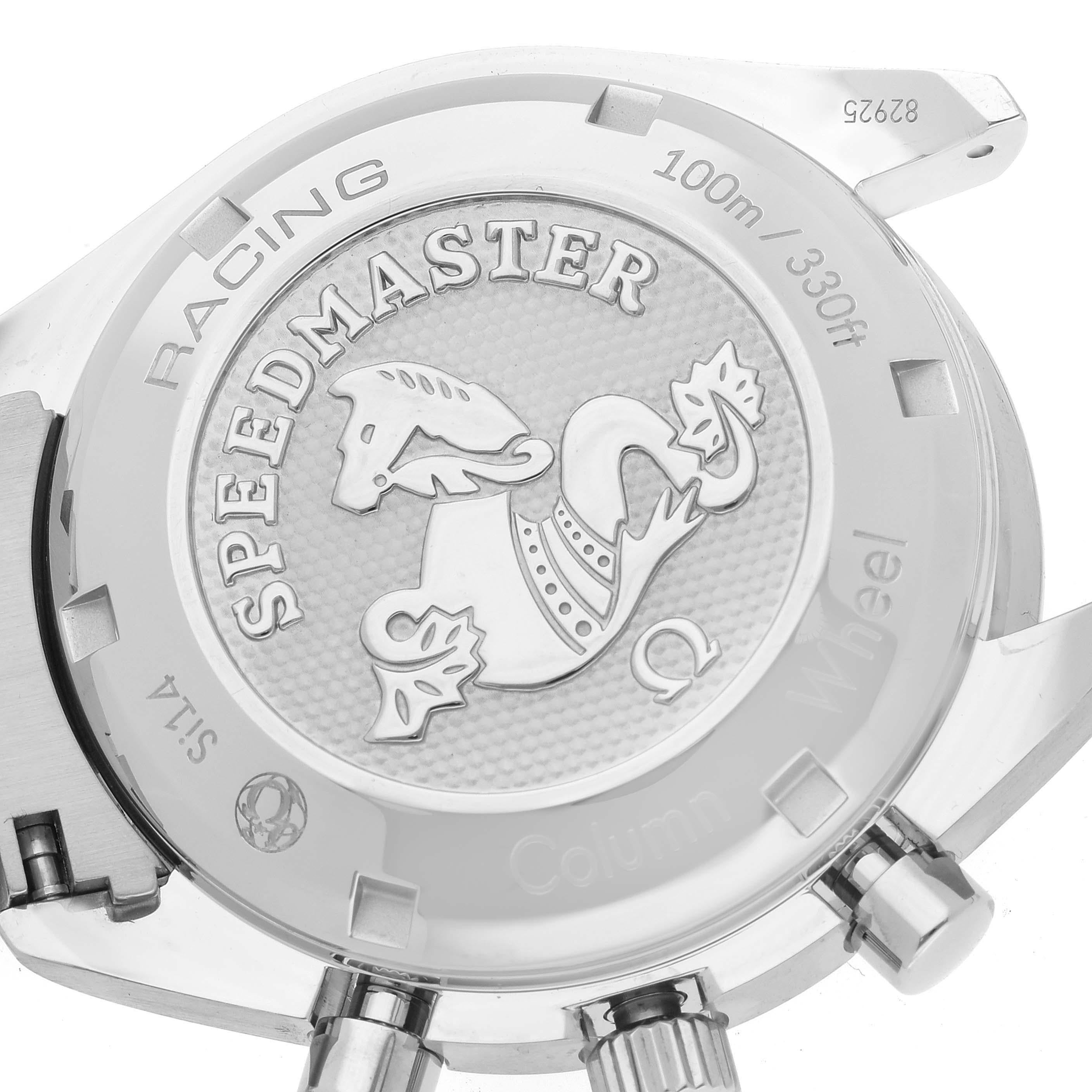 Omega Speedmaster Racing Blue Dial Steel Mens Watch 326.30.40.50.03.001 Box Card 2