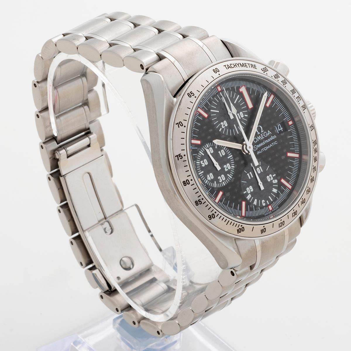 Our limited edition Omega Speedmaster Racing Chronograph, also known as a 
