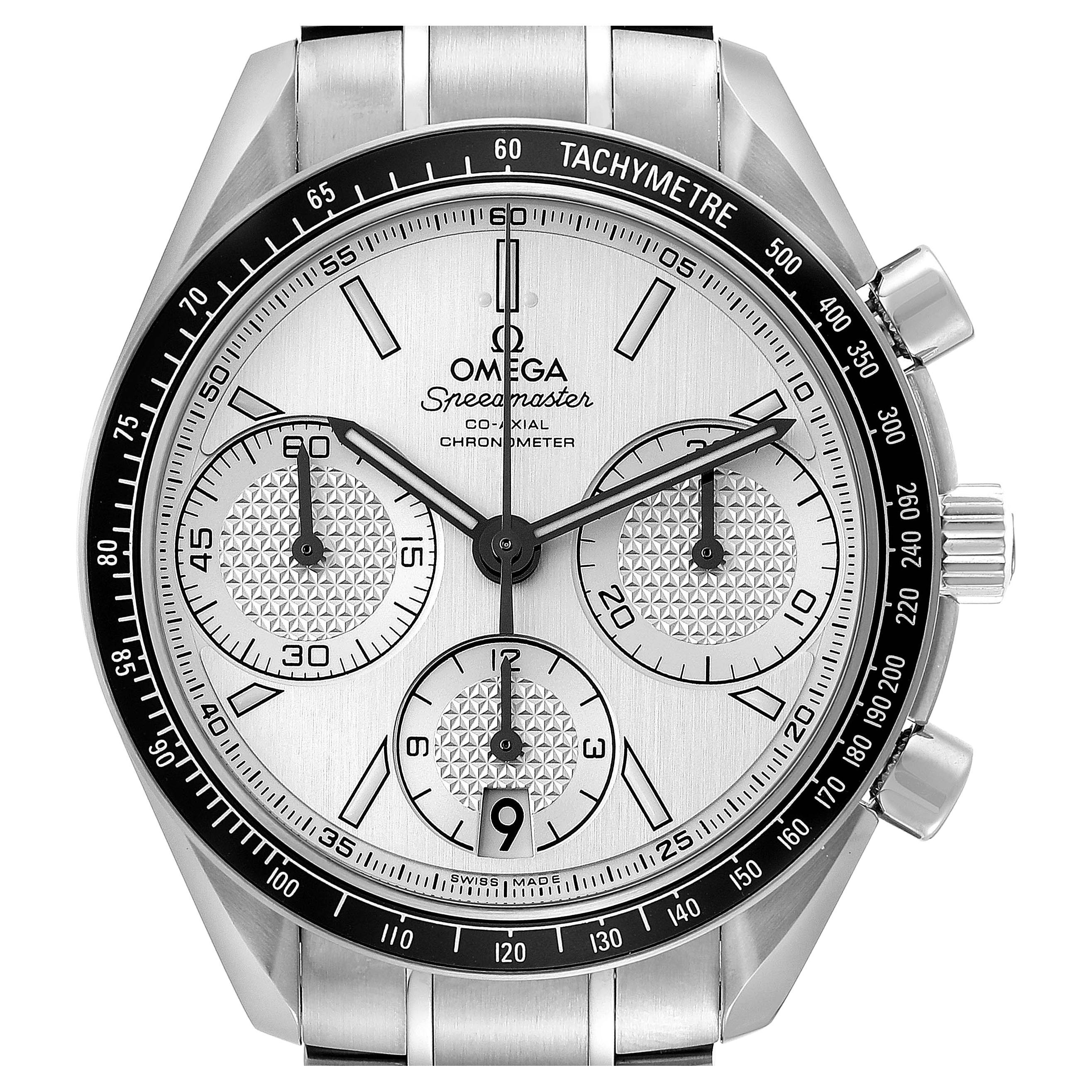 Omega Speedmaster Racing Chrono Steel Mens Watch 326.30.40.50.02.001 Box Card For Sale