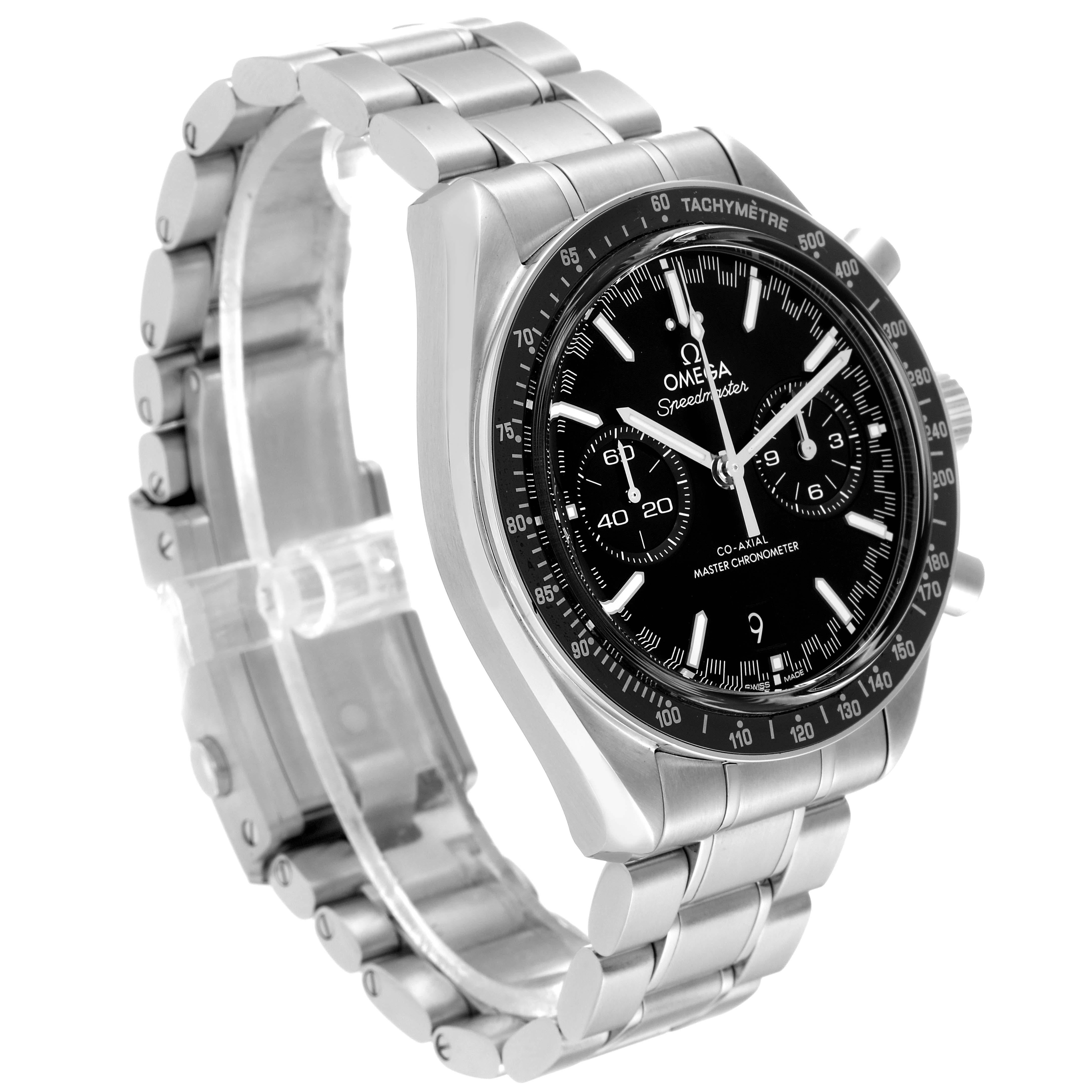 Omega Speedmaster Racing Co-Axial 44 Steel Mens Watch 329.30.44.51.01.001 In Excellent Condition For Sale In Atlanta, GA