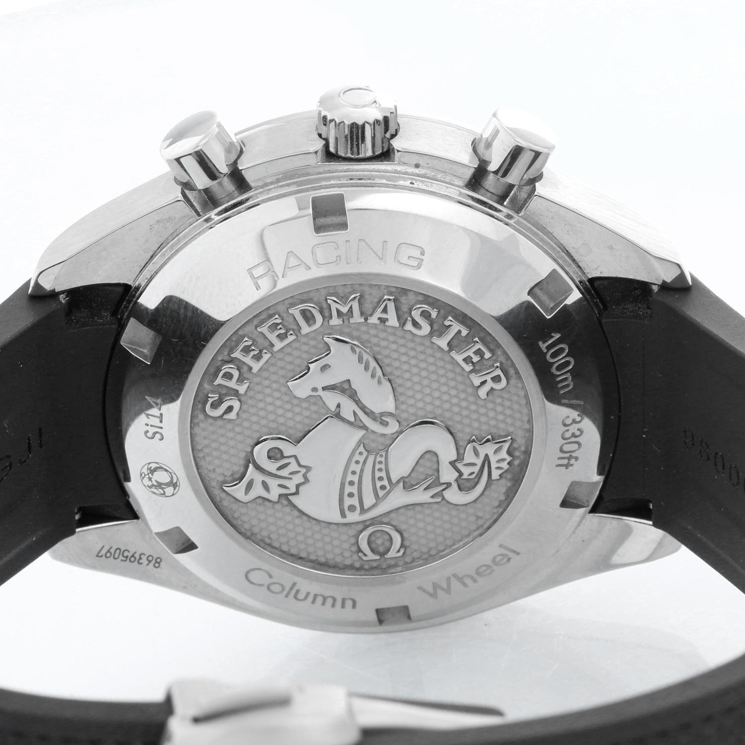 Omega Speedmaster Racing Co-Axial Chronometer Chronograph am Kautschukarmband Herren