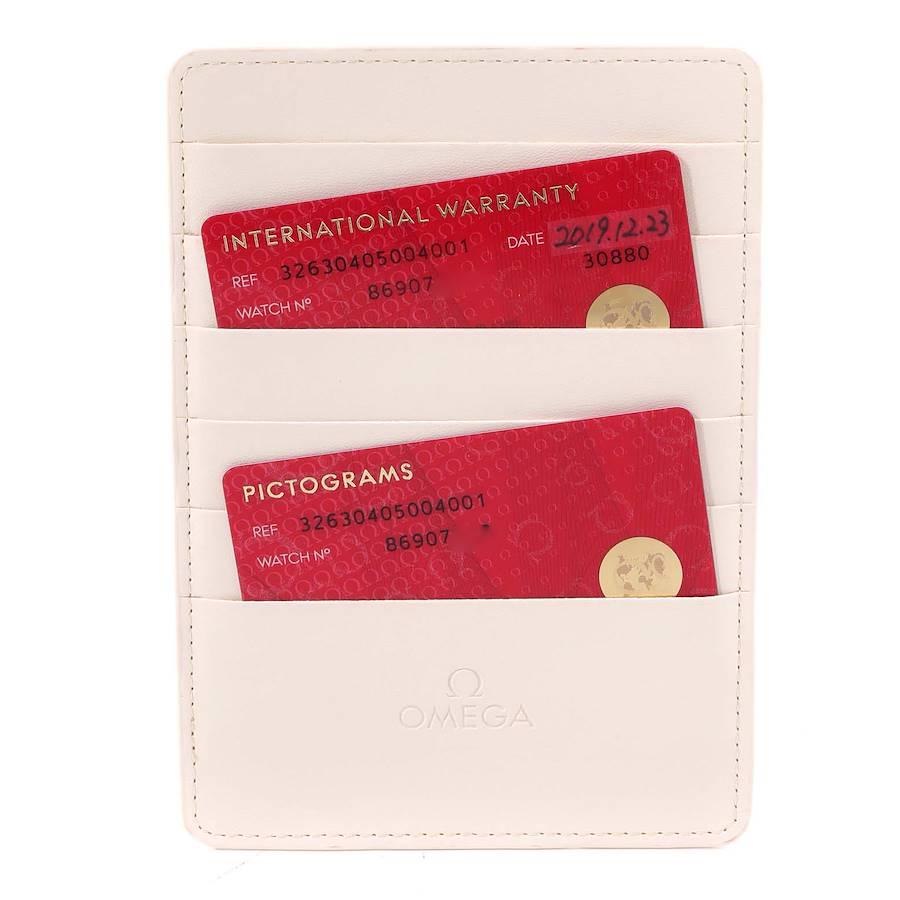 Omega Speedmaster Racing Co-Axial Uhr 326.30.40.50.04.001 Box Card im Angebot 5