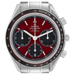 Omega Speedmaster Racing Quadrante Rosso Orologio Uomo 326.30.40.50.11.001 Scheda Box