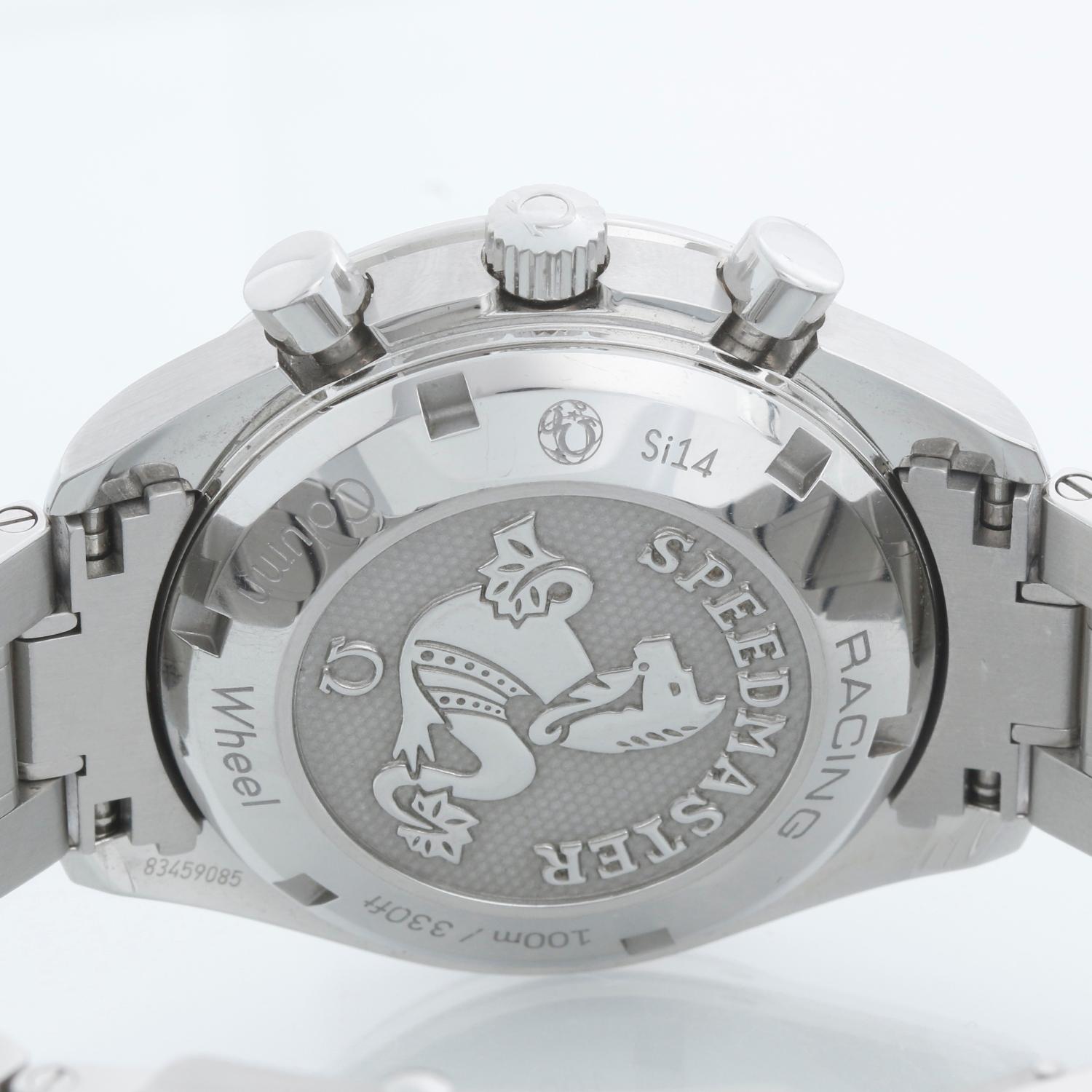 Omega Speedmaster Racing Stainless Steel Men's Chronograph Watch 32630405001002 For Sale 3