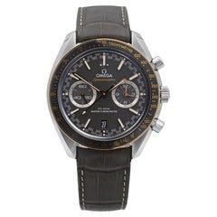 Omega Montre Speedmaster Racing en acier avec cadran gris et or, pour hommes 329.23,44,51,06.001