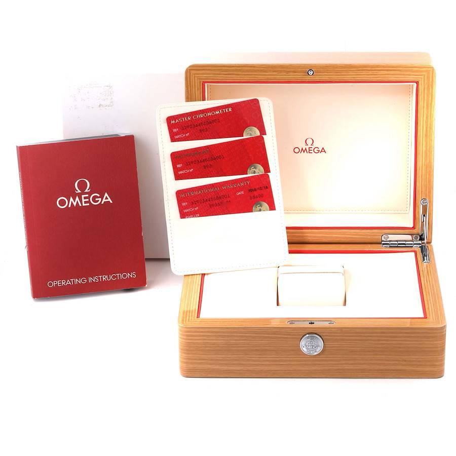 Omega Speedmaster Racing Steel Rose Gold Watch 329.23.44.51.06.001 Box Card For Sale 2