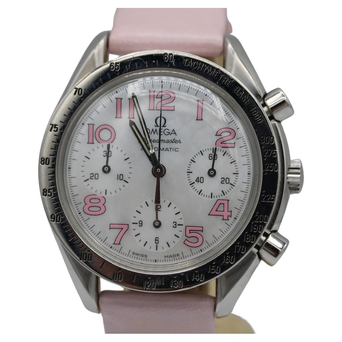 Omega Speedmaster 'Reduziert' 3834.74.34  MOP Zifferblatt Rosa Stundenmarkierungen 39mm im Angebot