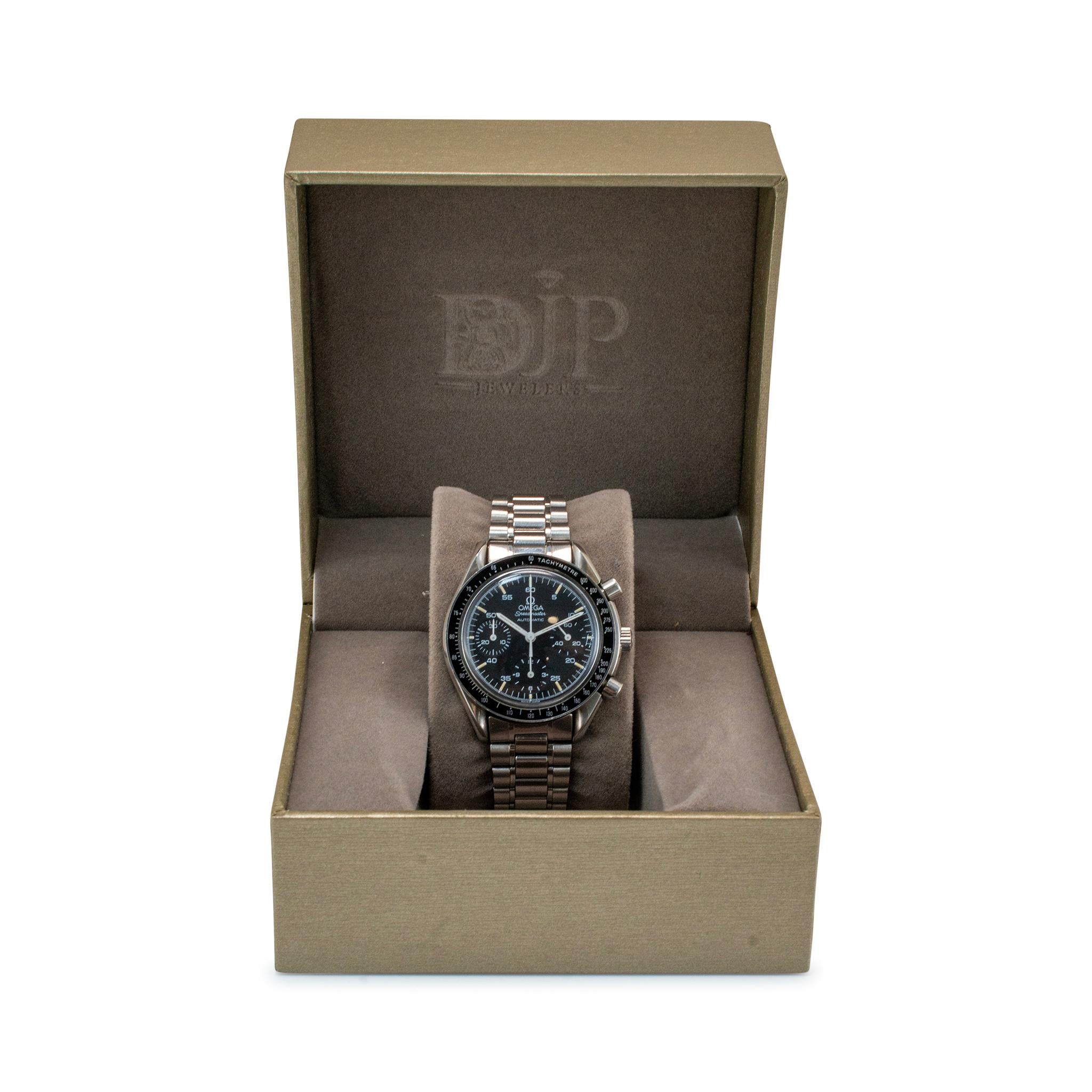 Omega Speedmaster Reduced 39MM 3539.50.00 Orologio automatico in acciaio inossidabile in vendita 5