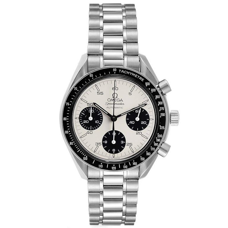 Omega Speedmaster Reduced Albino White Dial Men's Watch 3510.20.00 at  1stDibs | 3510.20.00, omega speedmaster white dial