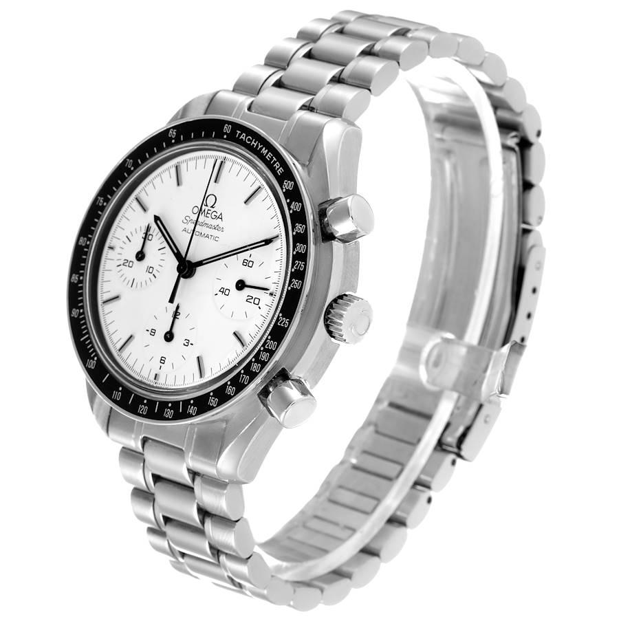 Omega Speedmaster Rotuced Albino Weißes Zifferblatt Herrenuhr 3510.20,00 1