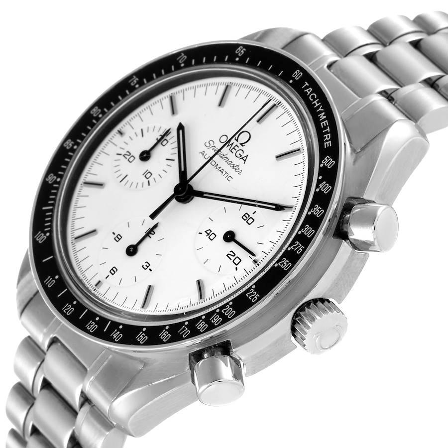 Omega Speedmaster Rotuced Albino Weißes Zifferblatt Herrenuhr 3510.20,00 2