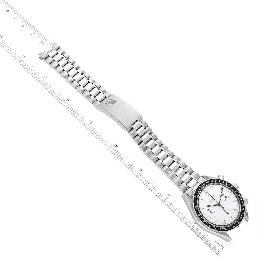 Omega Speedmaster Rotuced Albino Weißes Zifferblatt Herrenuhr 3510.20,00 5