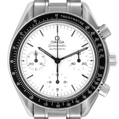 Omega Speedmaster Rotuced Albino Weißes Zifferblatt Herrenuhr 3510.20,00