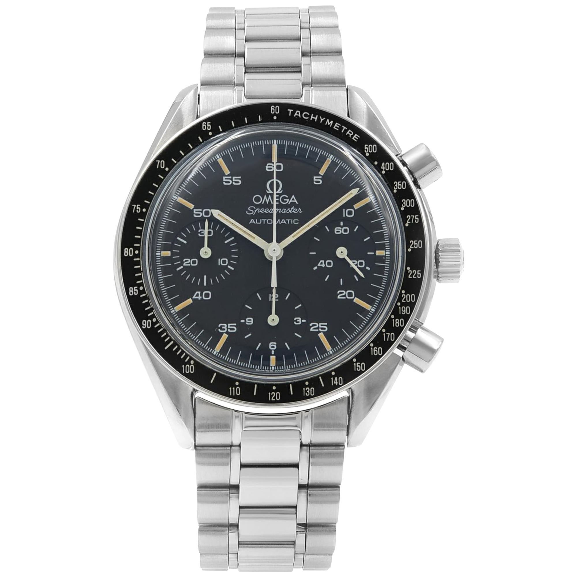 Omega Speedmaster Reduced Black Dial Steel Automatic Men
s Watch 3510.50.00