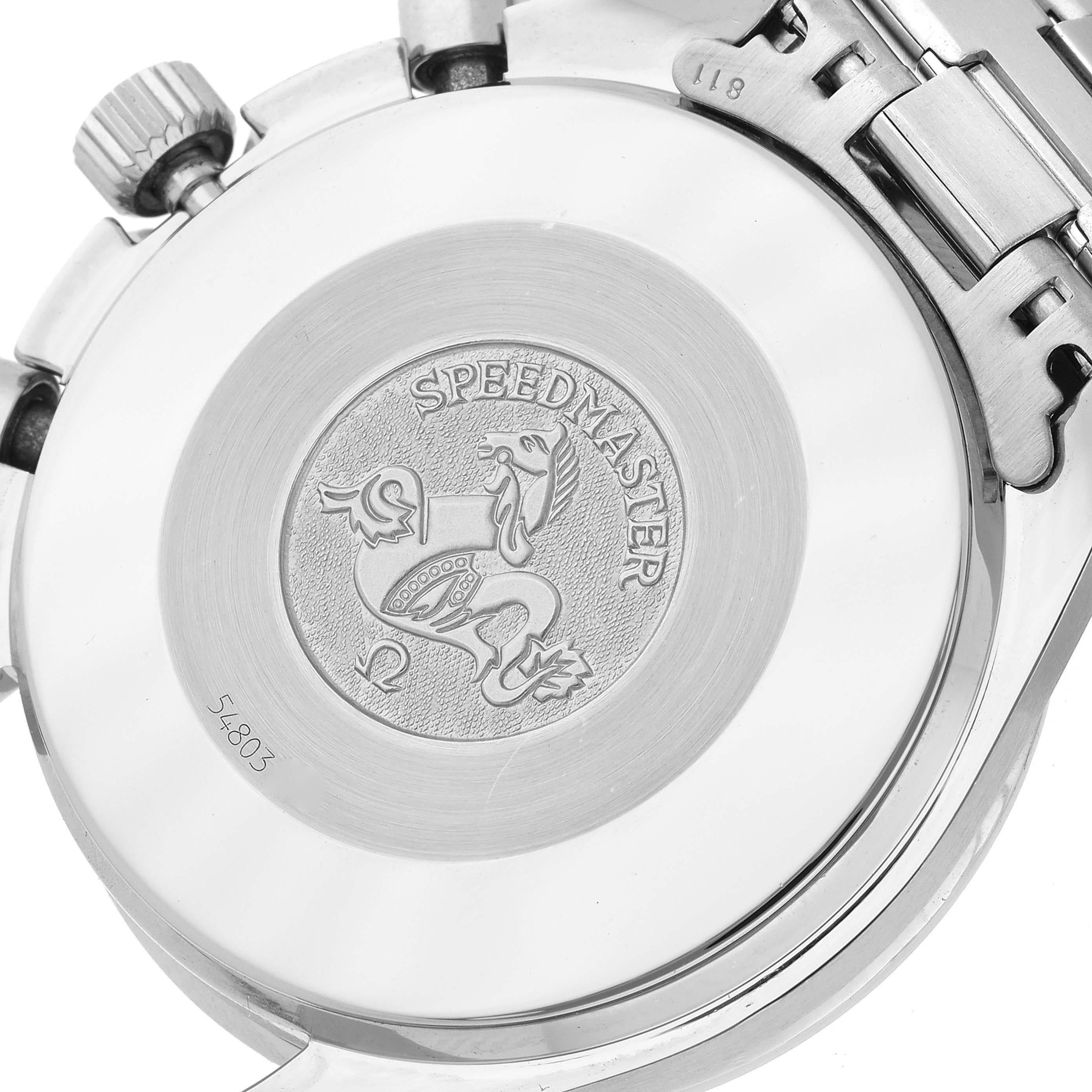 Omega Speedmaster Reduced Chronograph Hesalite Steel Mens Watch 3510.50.00 2