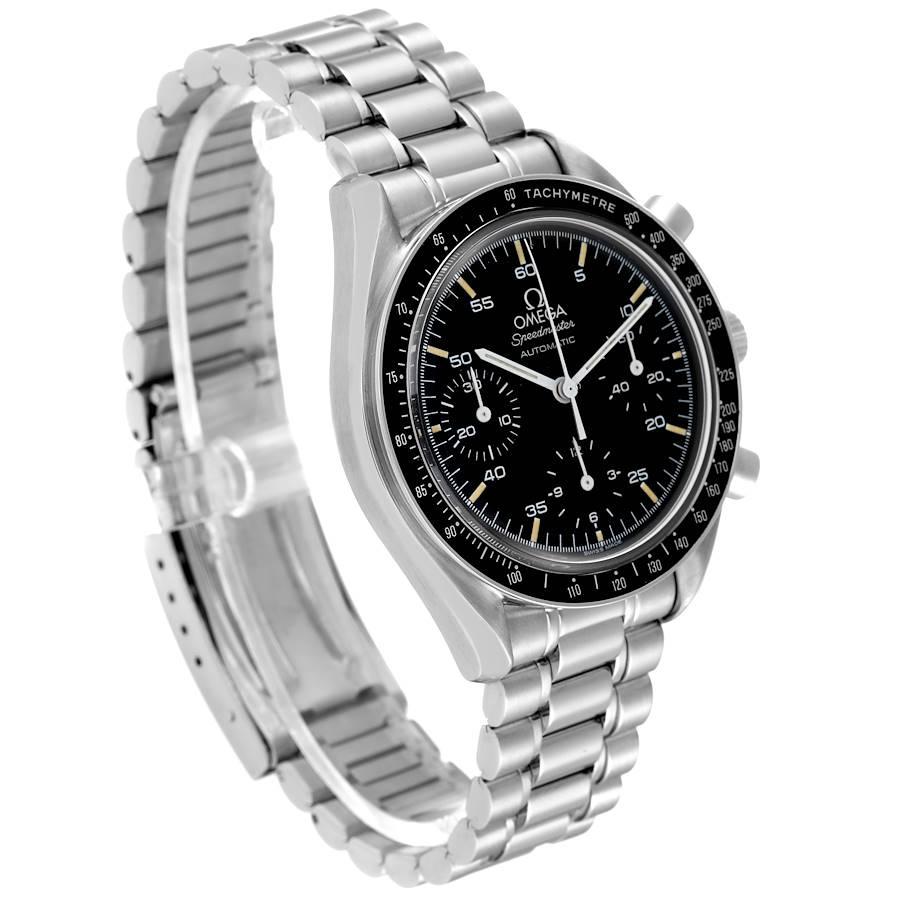 Omega Speedmaster Reduced Chronograph Steel Mens Watch 3510.50.00 In Excellent Condition In Atlanta, GA
