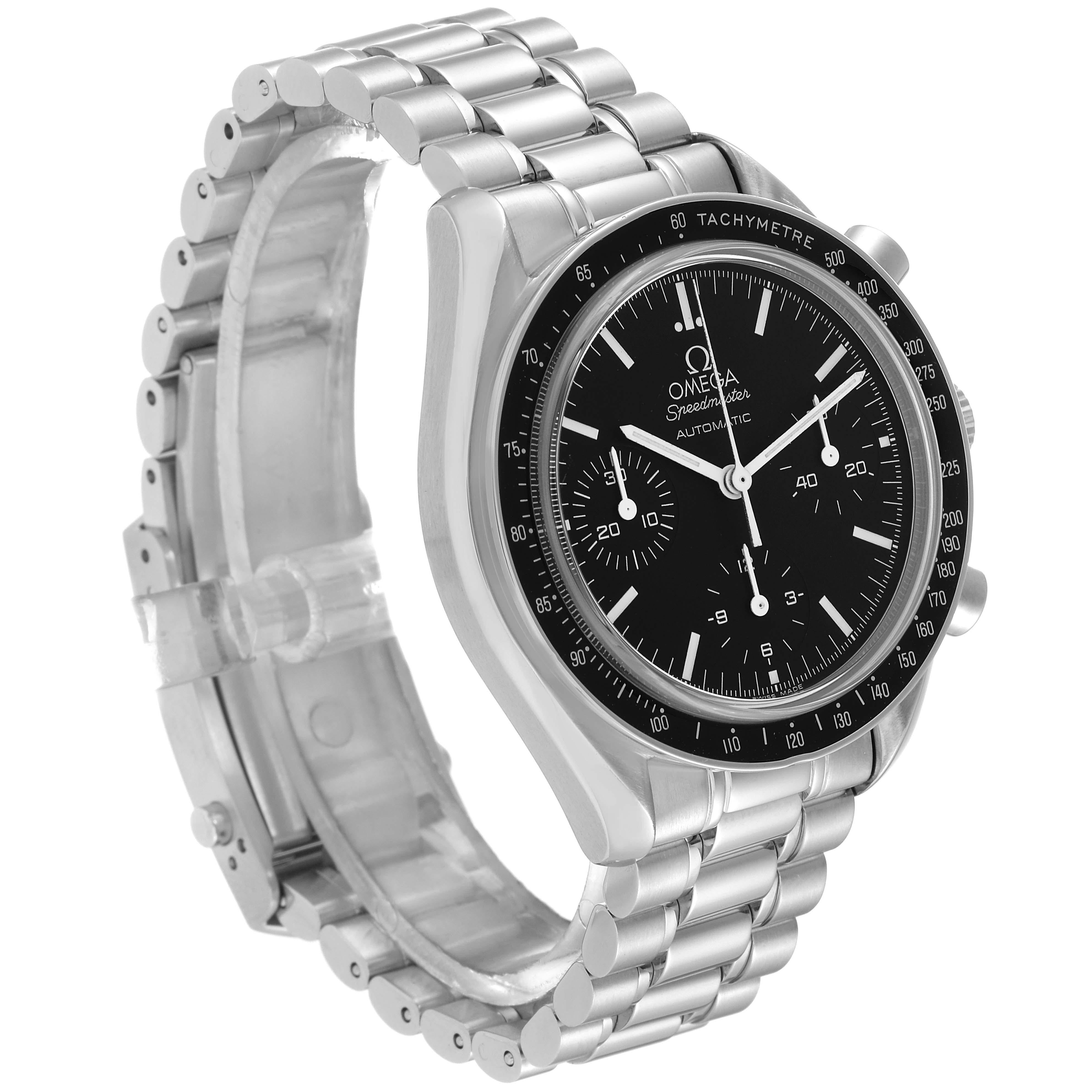 Omega Speedmaster Reduced Chronograph Steel Mens Watch 3539.50.00 In Excellent Condition In Atlanta, GA