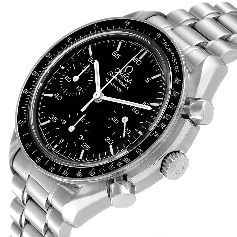 Omega Speedmaster Reduced Hesalite Chronograph Steel Mens Watch 3510.50.00 1