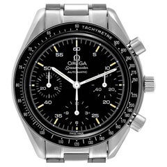 Omega Speedmaster Reduced Hesalite Chronograph Steel Watch 3510.50.00