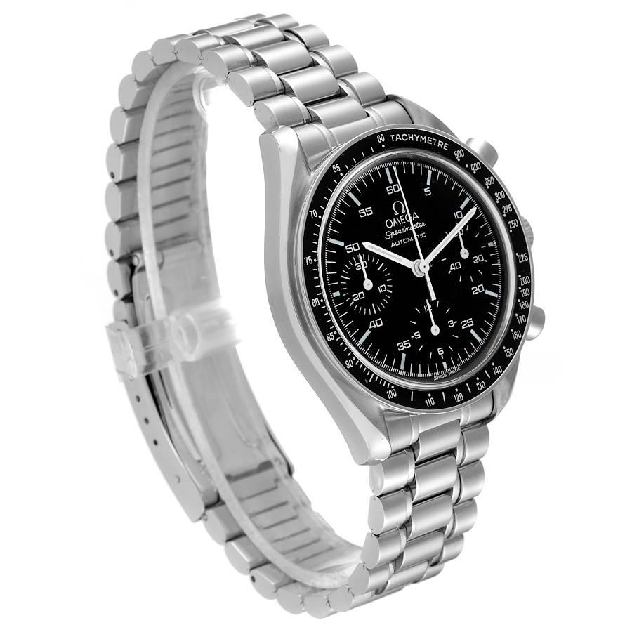 Omega Speedmaster Reduced Hesalite Cronograph Steel Mens Watch 3510.50.00 In Excellent Condition For Sale In Atlanta, GA
