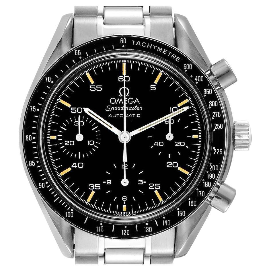 Omega Speedmaster Reduced Hesalite Cronograph Steel Mens Watch 3510.50.00 For Sale