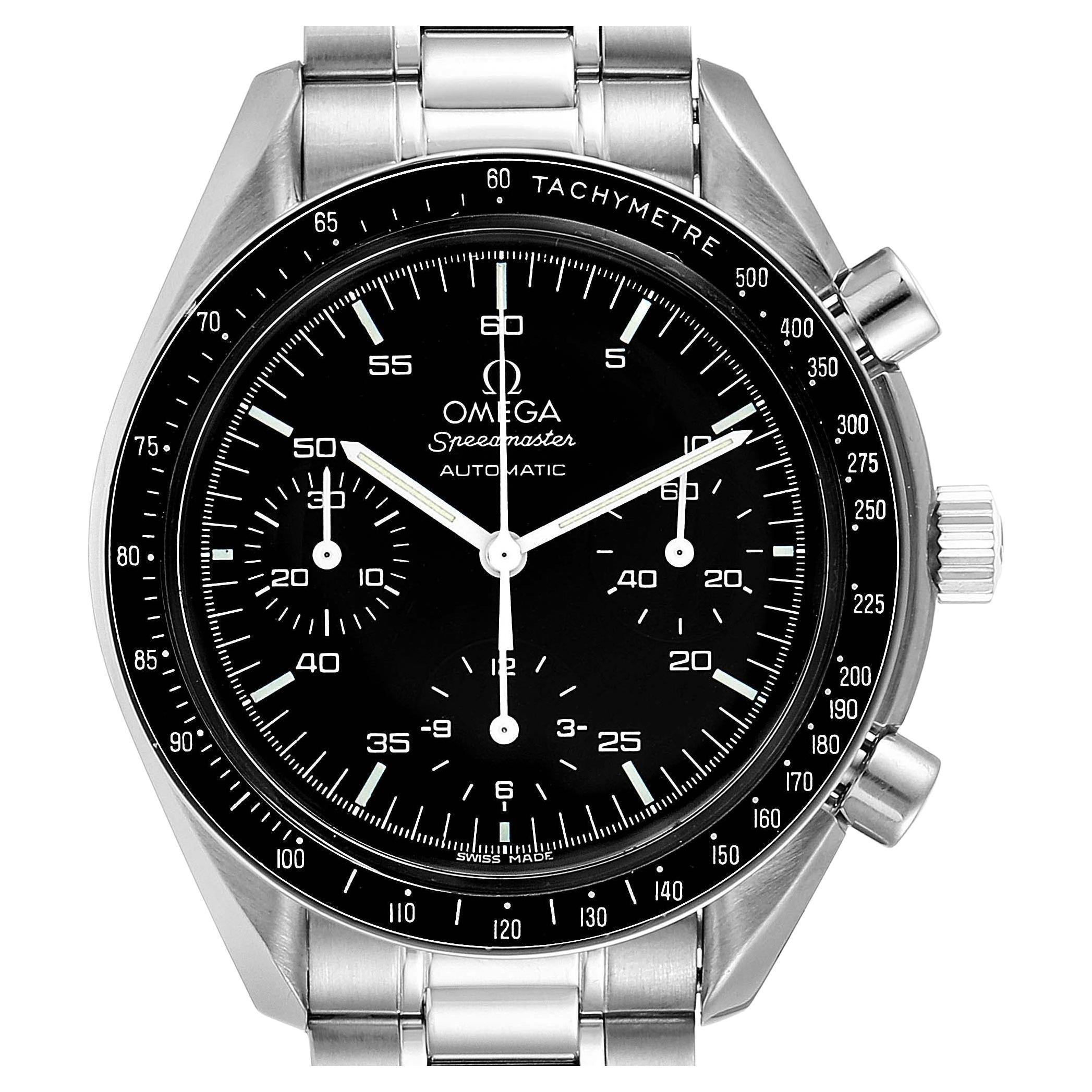 Omega Speedmaster Reduced Hesalite Crystal Automatic Mens Watch 3510.50.00 For Sale