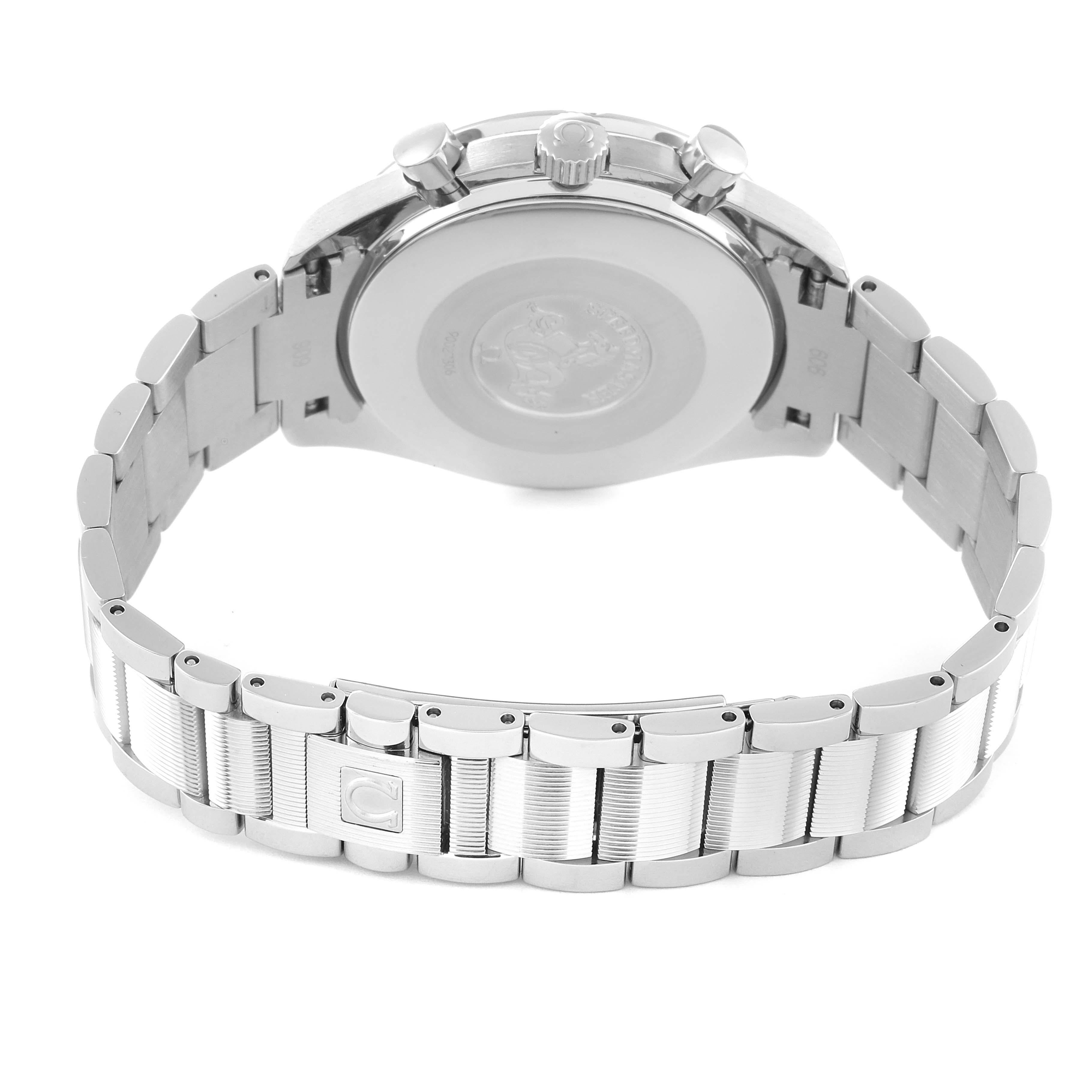 Omega Speedmaster Rotuzierte MOP Zifferblatt Diamant-Lünette Uhr 3515.79.00 Boxkarte 3