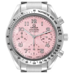 Omega Speedmaster Reduced Pink MOP Dial Mens Watch 3502.78.00 Box Card