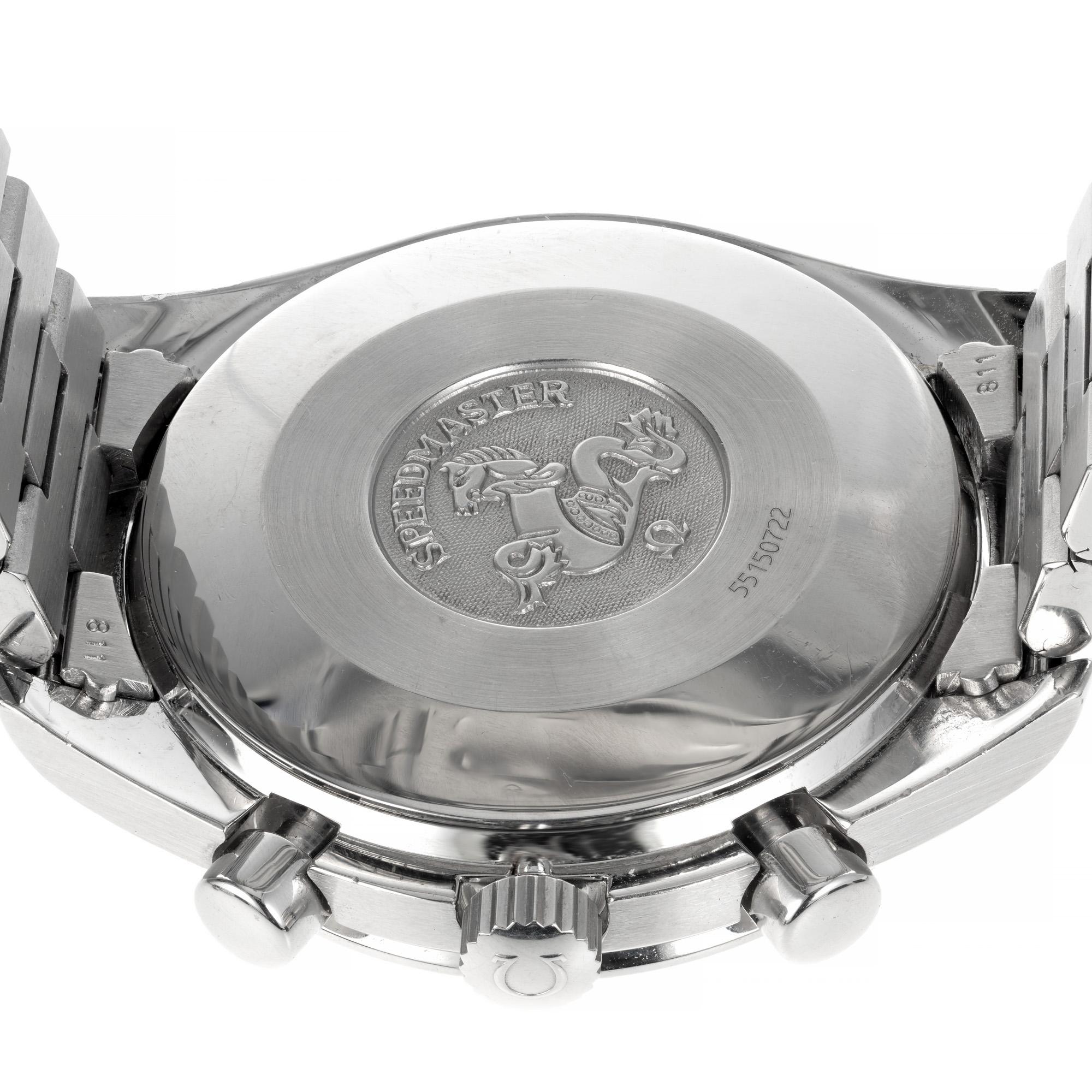 Montre-bracelet chronographe Omega Speedmaster en acier rougeu pour hommes 4