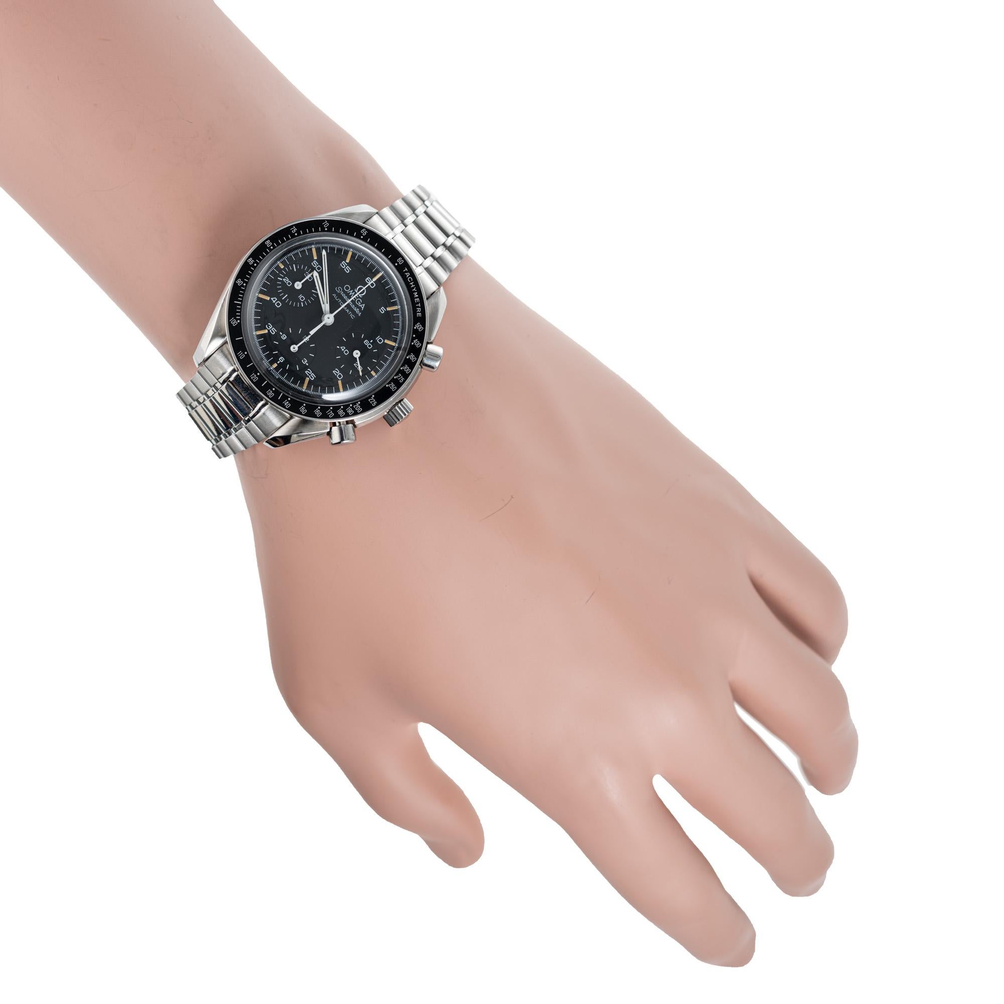 Montre-bracelet chronographe Omega Speedmaster en acier rougeu pour hommes 5