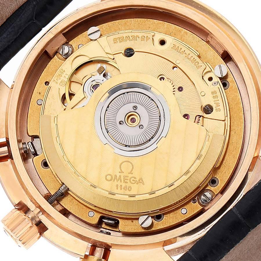 Men's Omega Speedmaster Rose Gold Black Dial Mens Watch 1750033