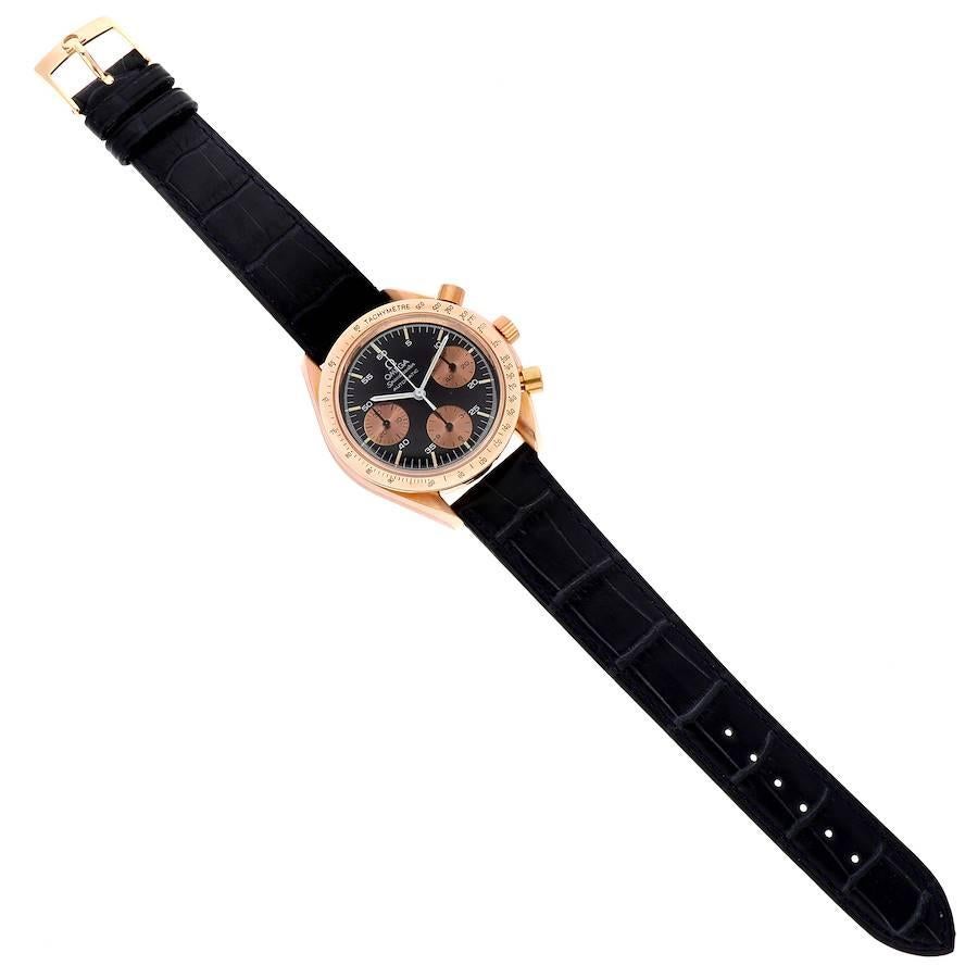 Omega Speedmaster Rose Gold Black Dial Mens Watch 1750033 2