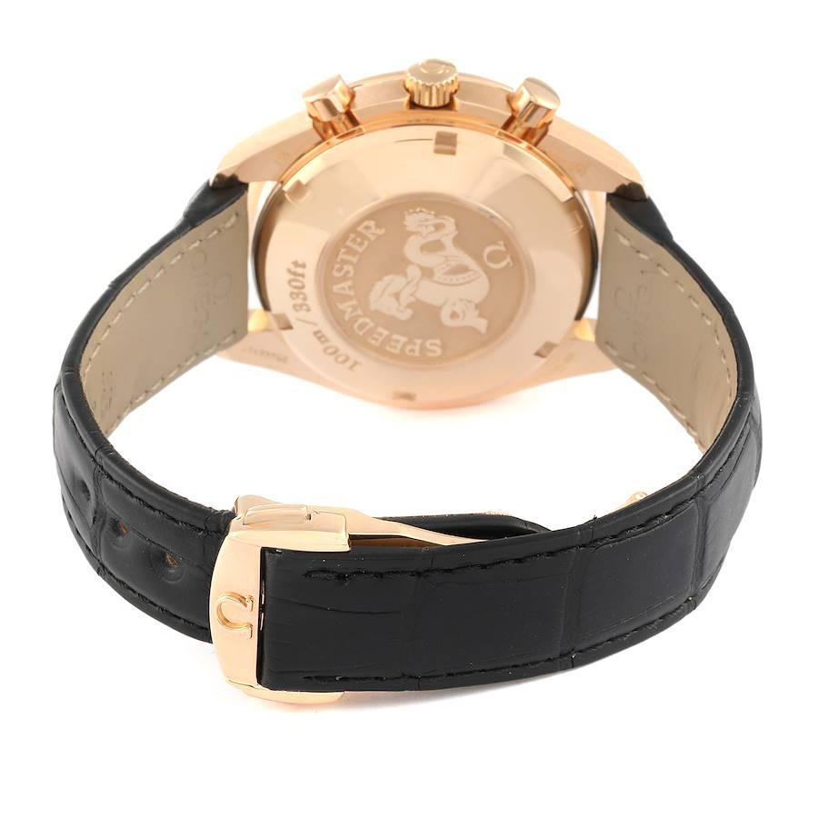 Omega Speedmaster Rose Gold Black Dial Watch 323.53.40.40.01.001 Box Card 2
