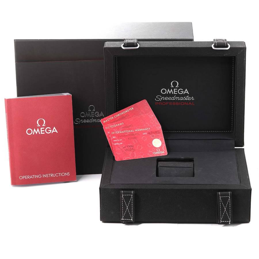 Omega Speedmaster Rose Gold Mens Moonwatch 310.63.42.50.01.001 Box Card For Sale 4