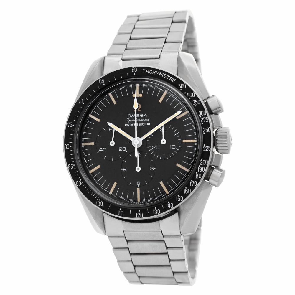 Omega Speedmaster S10501264, Black Dial, Certified and Warranty In Excellent Condition In Miami, FL