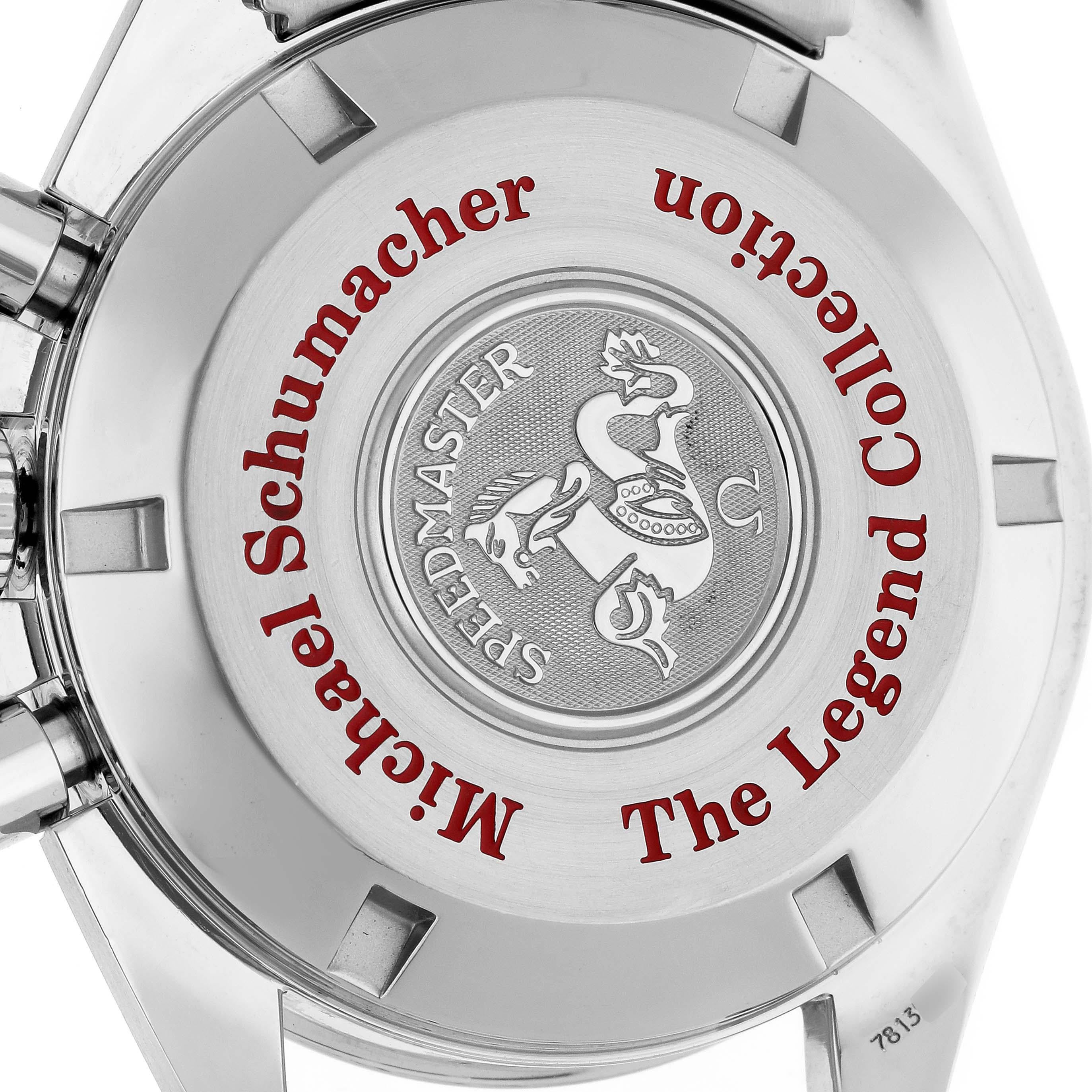 Omega Speedmaster Schumacher Legend Limited Edition Steel Mens Watch 3506.31.00 For Sale 3