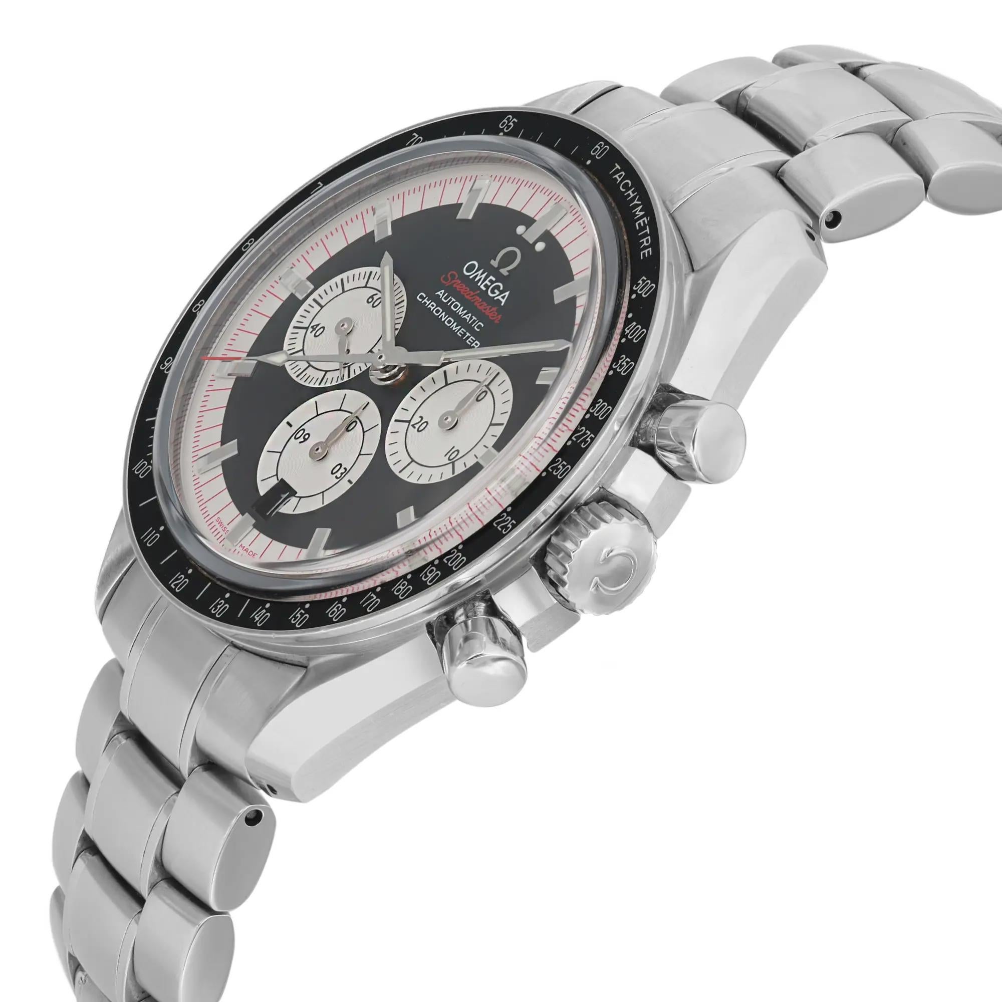 Omega Speedmaster Schumacher Legend Limited Steel Black Dial Watch 3507.51.00 In Excellent Condition In New York, NY